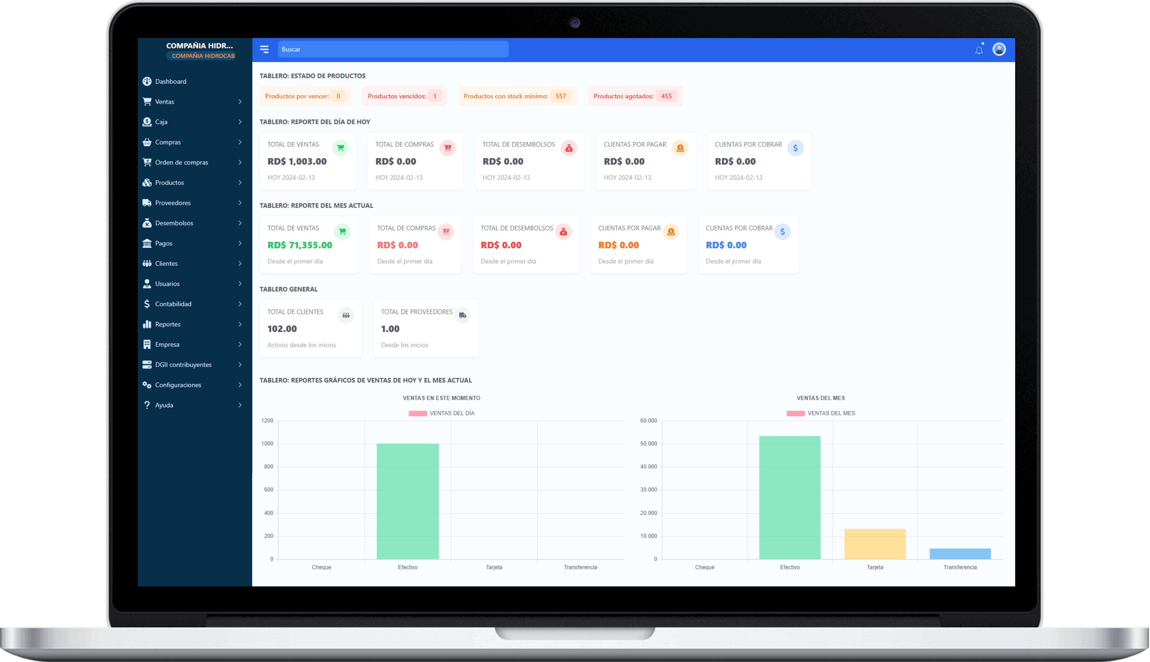 Sistema de ventas version web